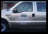 Truck Door lettering for Willamette Valley Rehabilitation Center